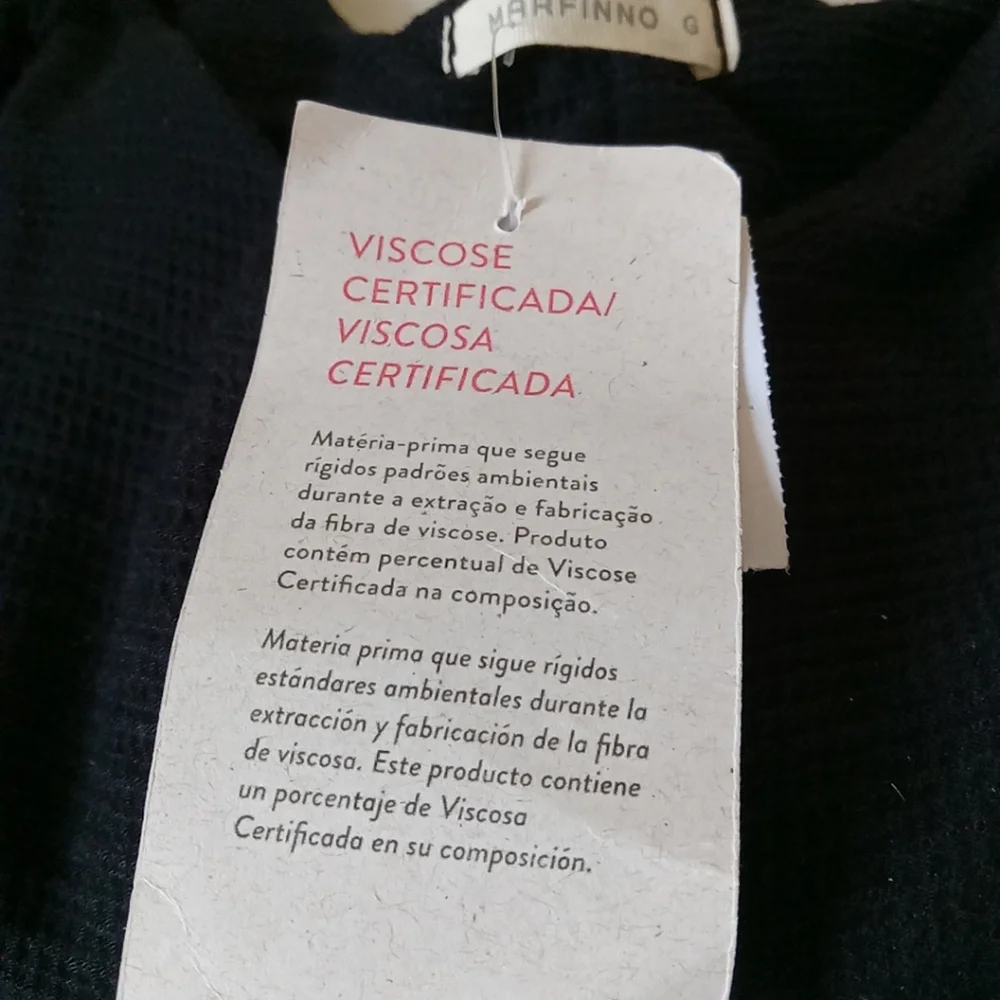 Nwt MARFINNO Black Textured Viscose Jumpsuit Italy Medium - Picture 8 of 9